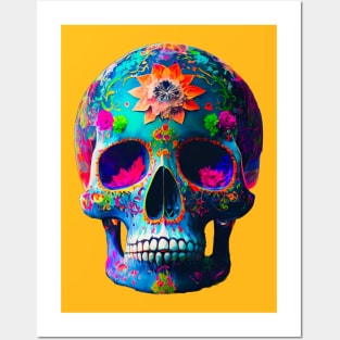 DOD Skull Día de los Muertos Posters and Art